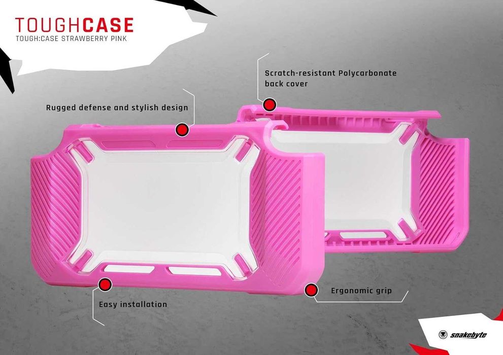 Твърд защитен калъф Snakebyte CASE for Nintendo Switch - Strawberry