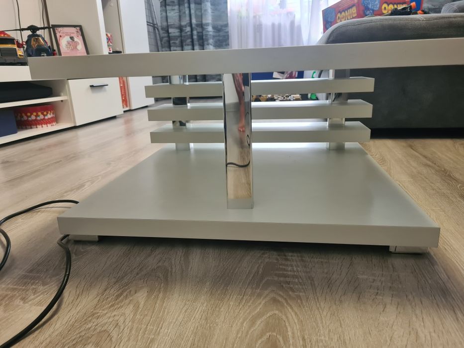 Măsuță cafea alb mat