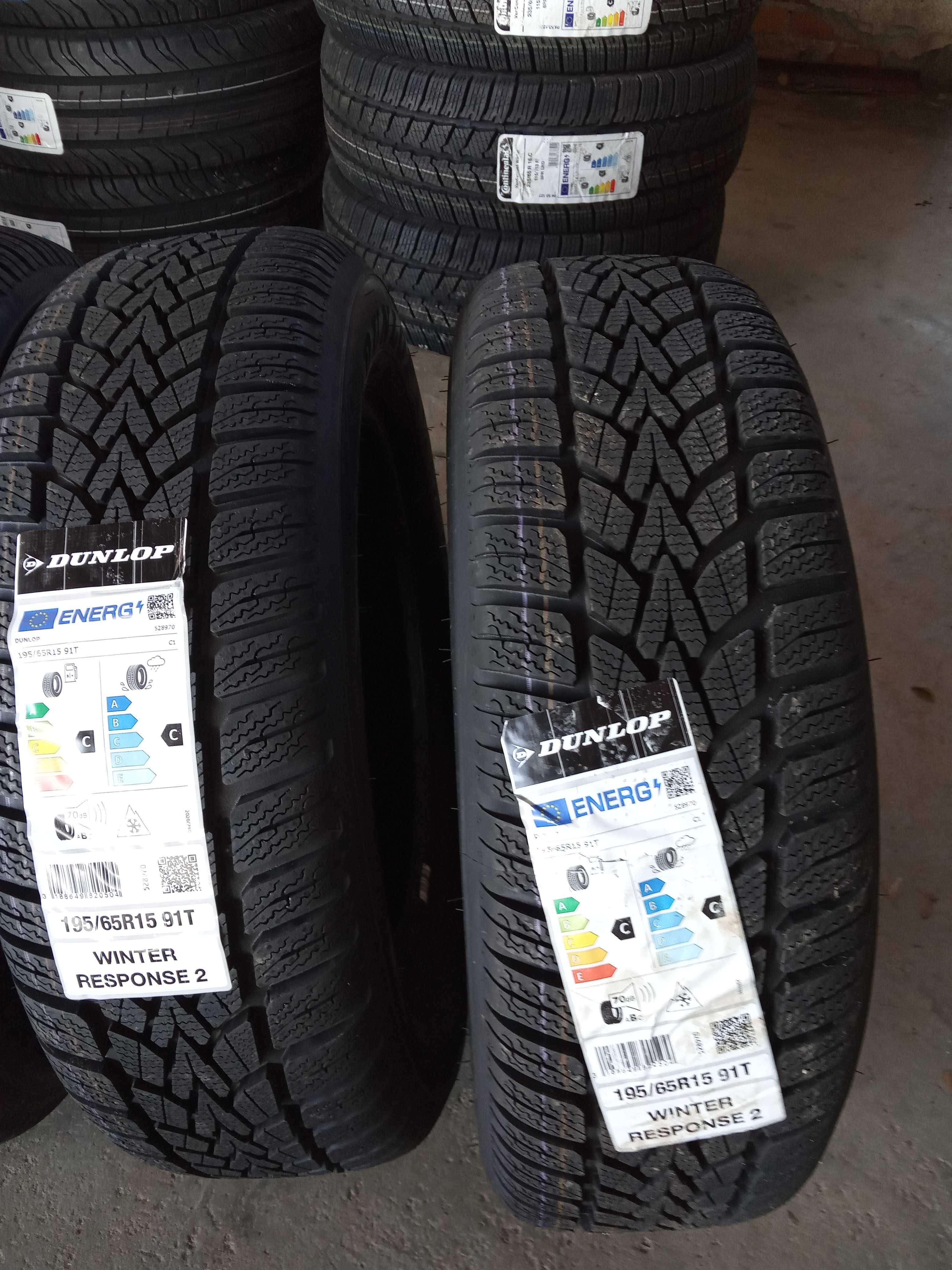 4 Нови зимни гуми 195/65R15 Dunlop Winter Resp 2 91T DOT3424 Germany