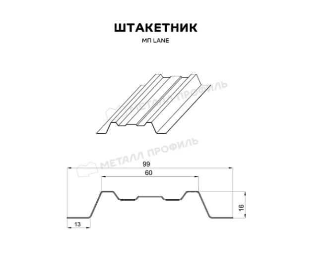 Штакетник металлический для забора  в Астане!