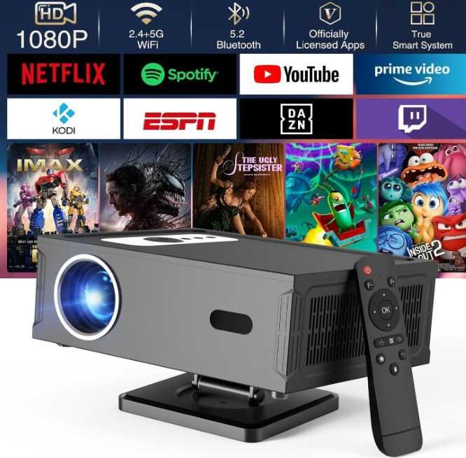 Проектор Full HD 1080P поддържа 4K