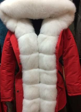 Парка (куртка зимняя) натуральный мех 46-48