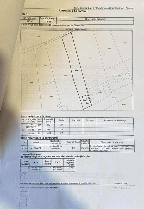 Casă de Vânzare  .
