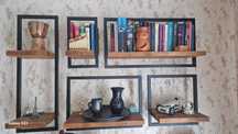 Polite decorative/Rafturi din lemn si metal