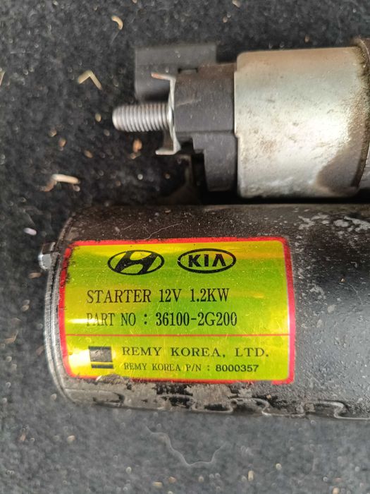 Стартер 12V 1.2KW Hyundai / KIA (Оригинален Номер 36100-2G200)