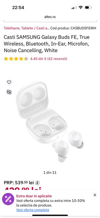 Casti samsung fara fir