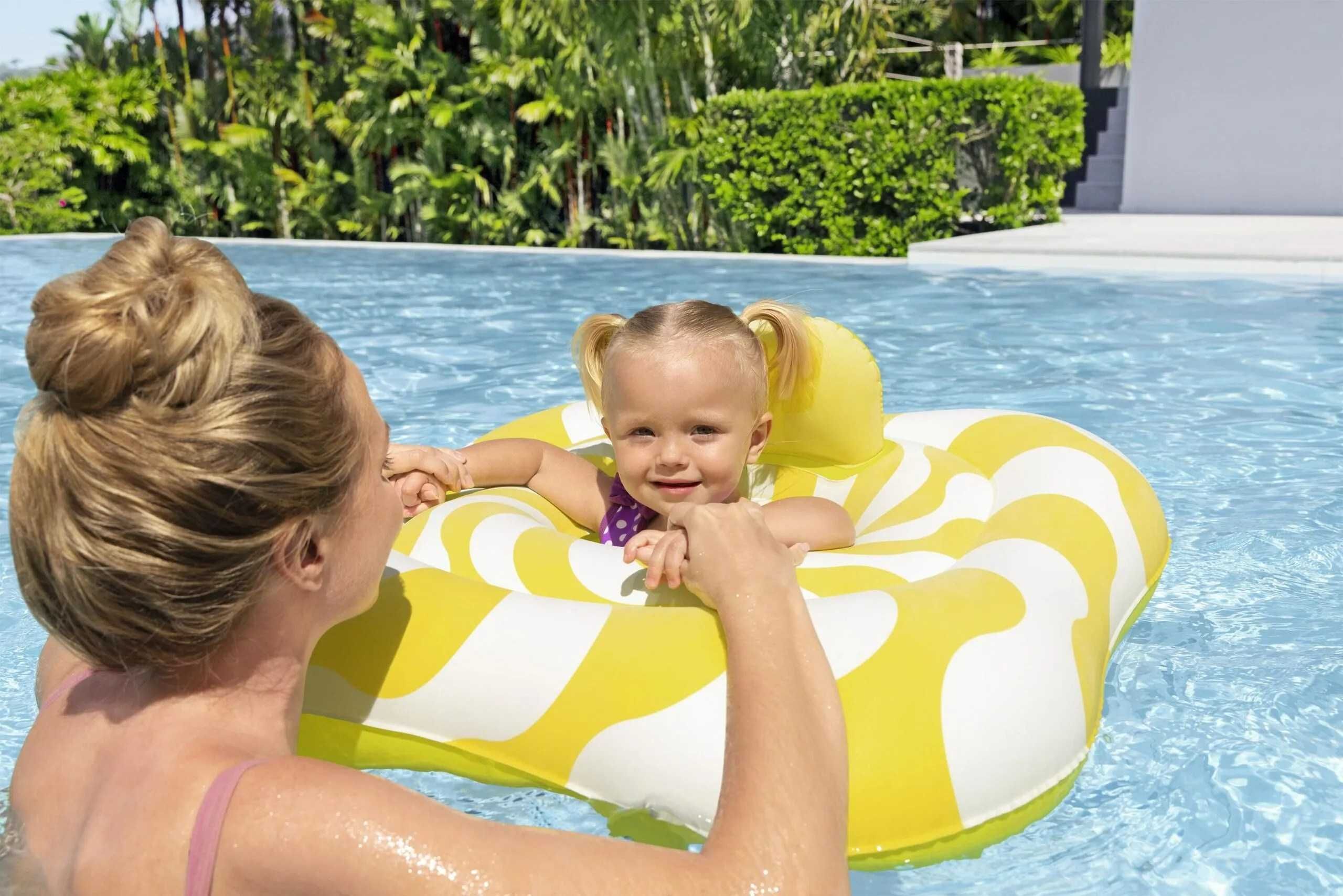 Надуваем пояс за бебета Swim Safe Bestway, квадратен, 79 x 79 см