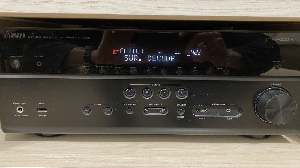 Ресивър Yamaha RX-V683 4K с колони, система за домашно кино