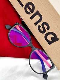 Rama ochelari noua POLAROID roz cu negru lentile pritectie CALCULATOR