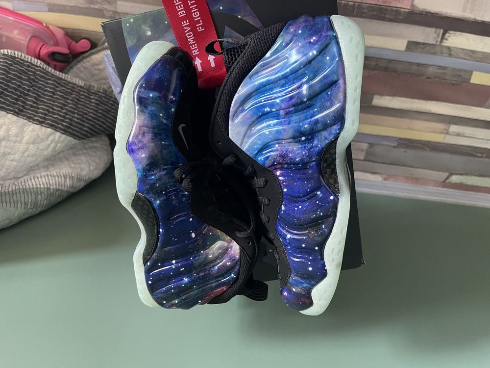 Nike Air Zoom Foamposite One QS Galaxy Jordan Lebron Kobe Penny NBA