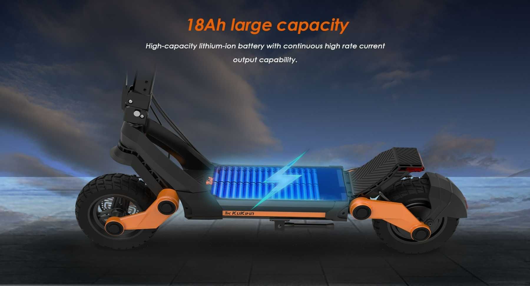 Електрически скутер/тротинетка KuKirin G3 1200W 18AH