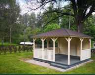 Foisoare si terase din lemn  4.6 x 4.6m