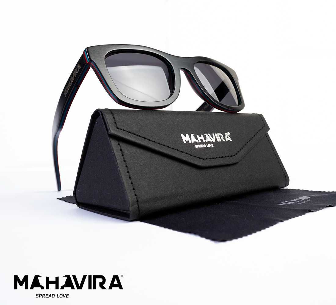 Ochelari de soare ce rama din skateboard reciclat Mahavira Eyewear