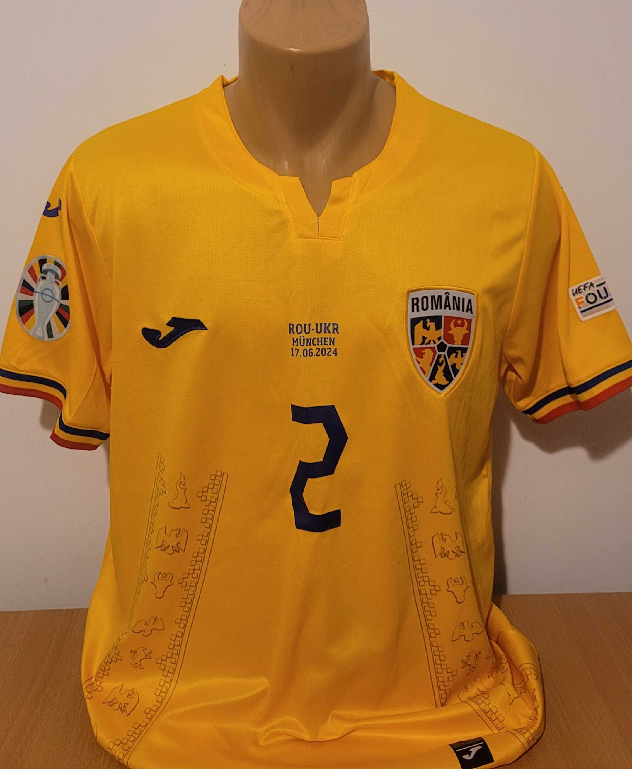 Tricou Romania Ratiu model ca cel euro 2024 fotbal colectie
