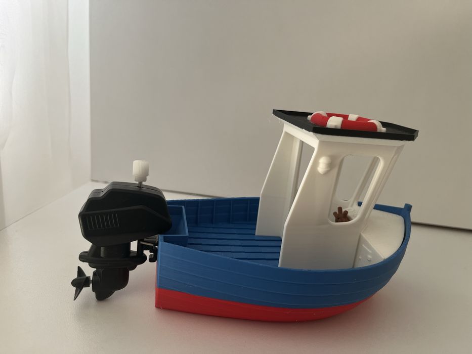 Barca de jucarie printata 3d