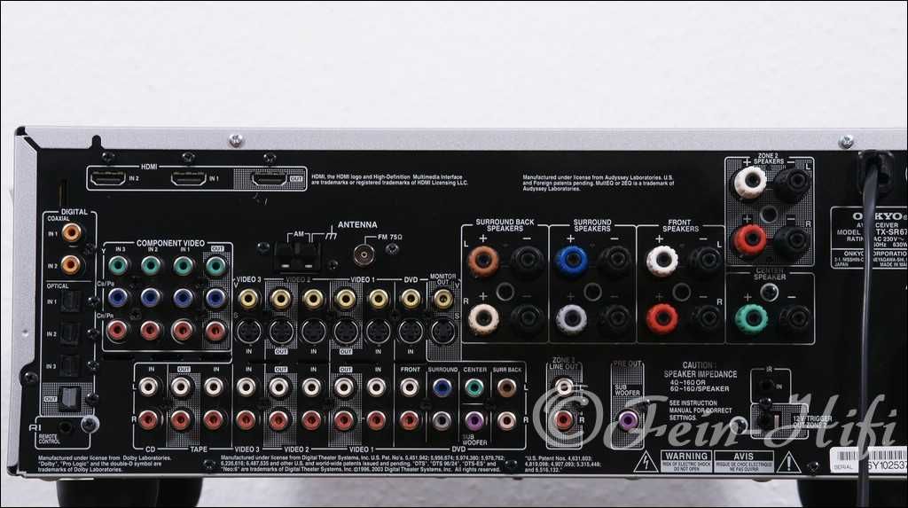 Ресивър Onkyo TX-SR674E 7.1

7 канален

Изход за субуфер 

2 зони
