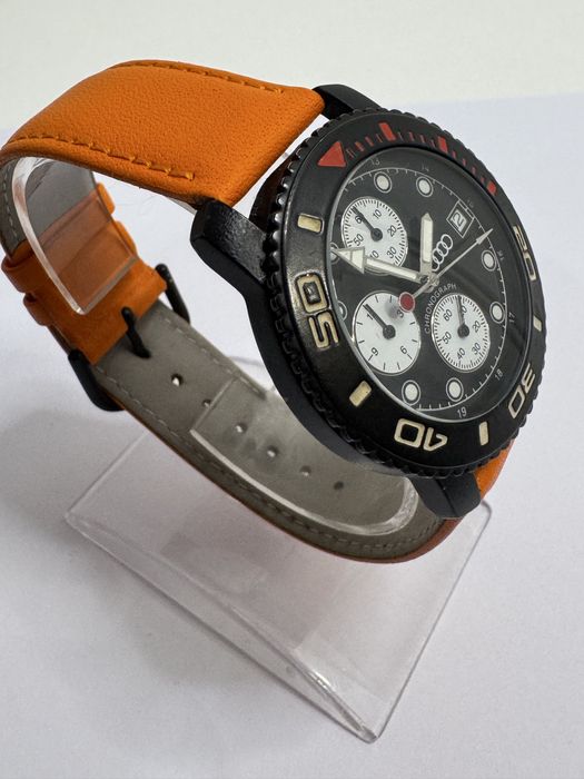 Ceas Audi RS chronograph. Cadran Panda unisex