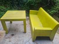 Set de masa, canapea si 3 scaune - pentru exterior