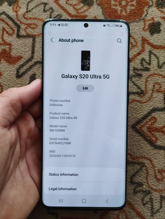 Samsung S20 Ultra 5g