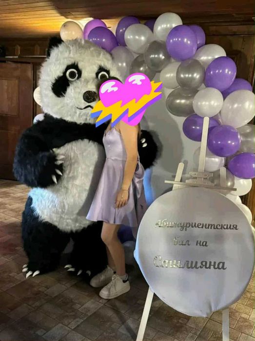 Парти костюм,плюшена панда