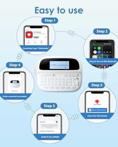 Нова Портативна Bluetooth етикетираща машина с много шаблони M950