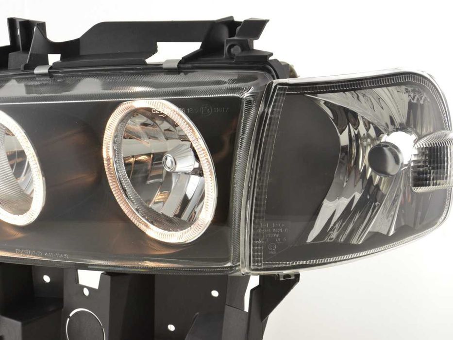 Фарове FK Automotive GmbH черни лупа Аngel eyes  VW Transporter VW T4