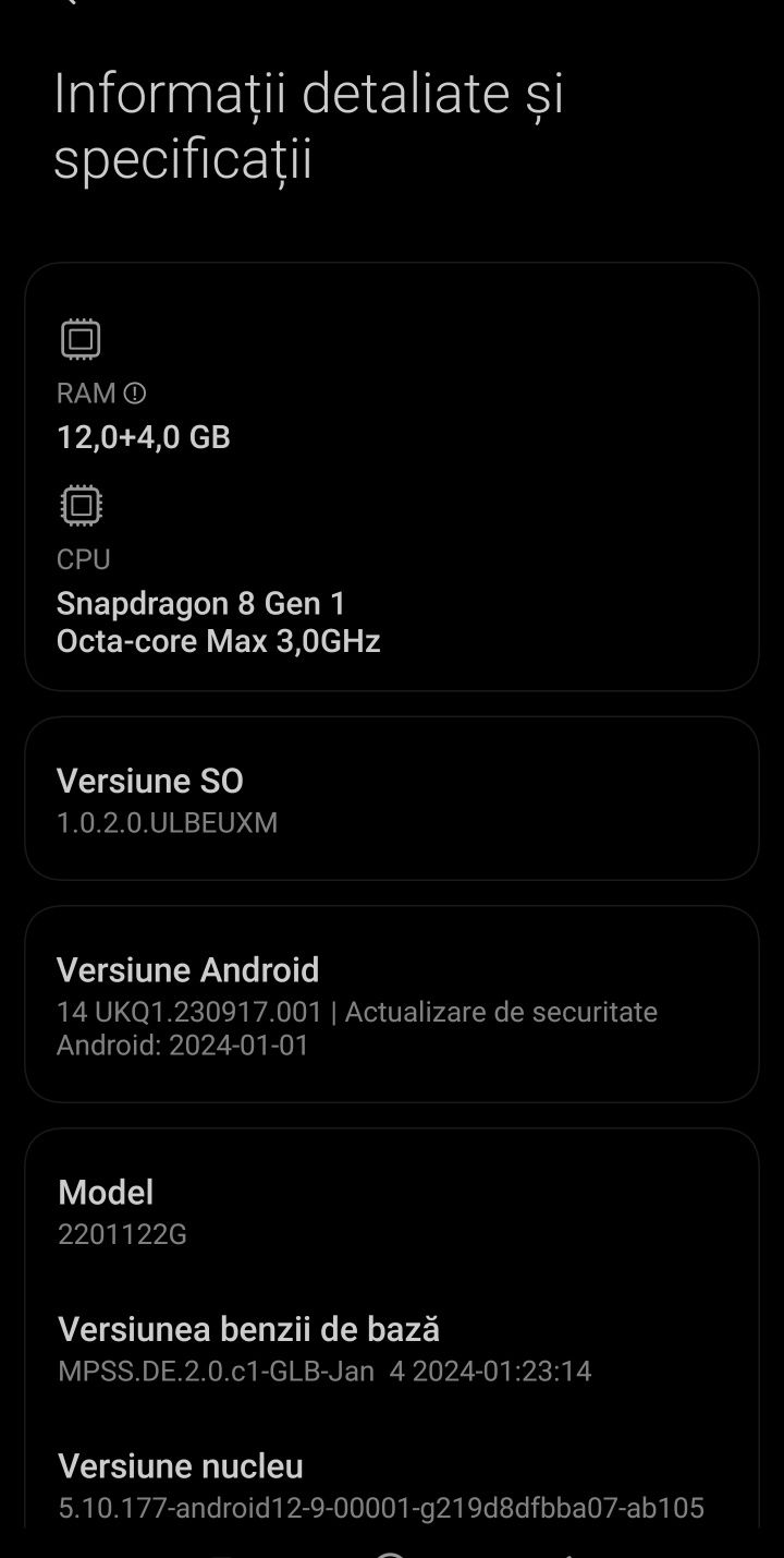 Xiaomi 12 pro 256/12 gb ram,valabil doar în Timișoara