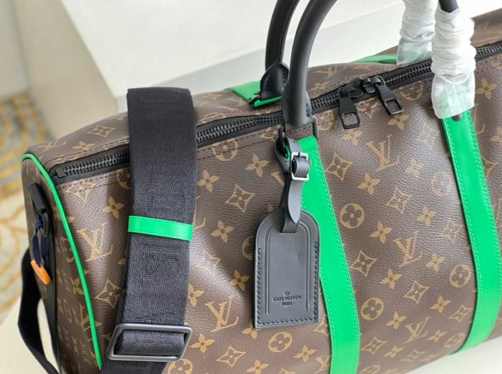 Geanta de voiaj Louis Vuitton, Keepall 50 cm, green