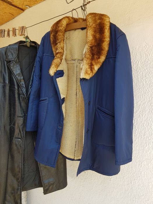 2cojoace de oaie gen "alain delon", Haina piele dama lunga