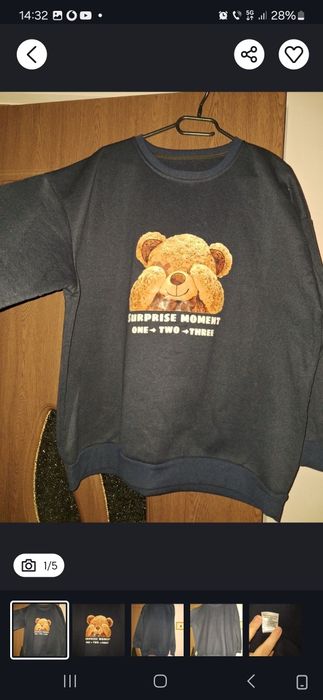 Lot haine sacou si tricou ursulet