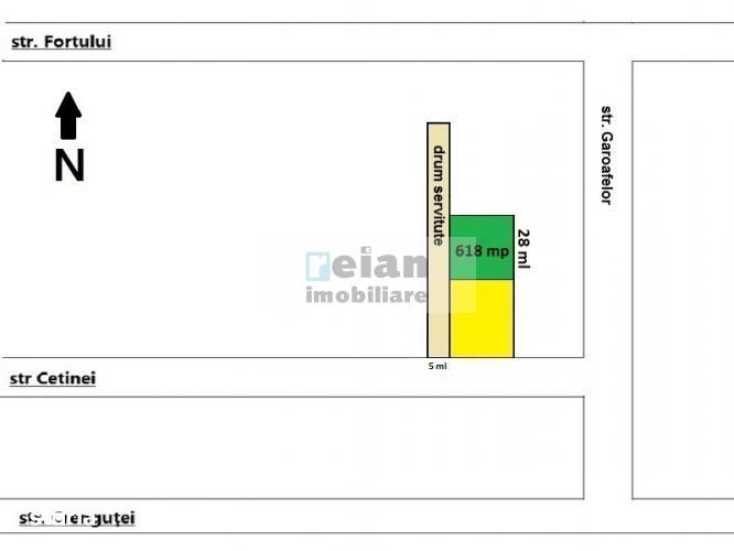 Domnesti - Str Cetinei, 697 Mp Intravilan, Deschidere 28, Utilitati
