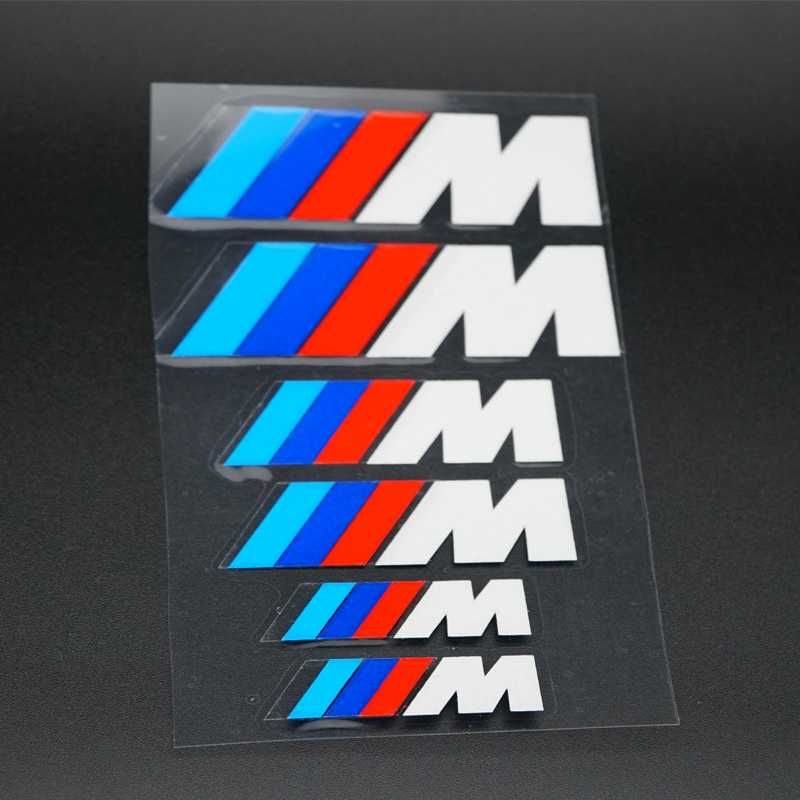 Set 6 Stickere Sline, Mpower, AMG pentru etriere Audi, BMW, Mercedes