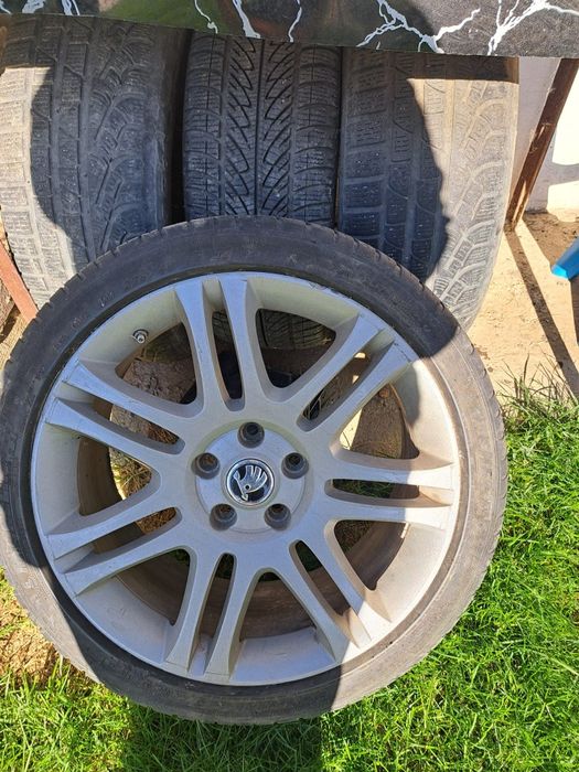 Jante originale Skoda Superb 18” – 5x112 cu anvelope 225/40 R18