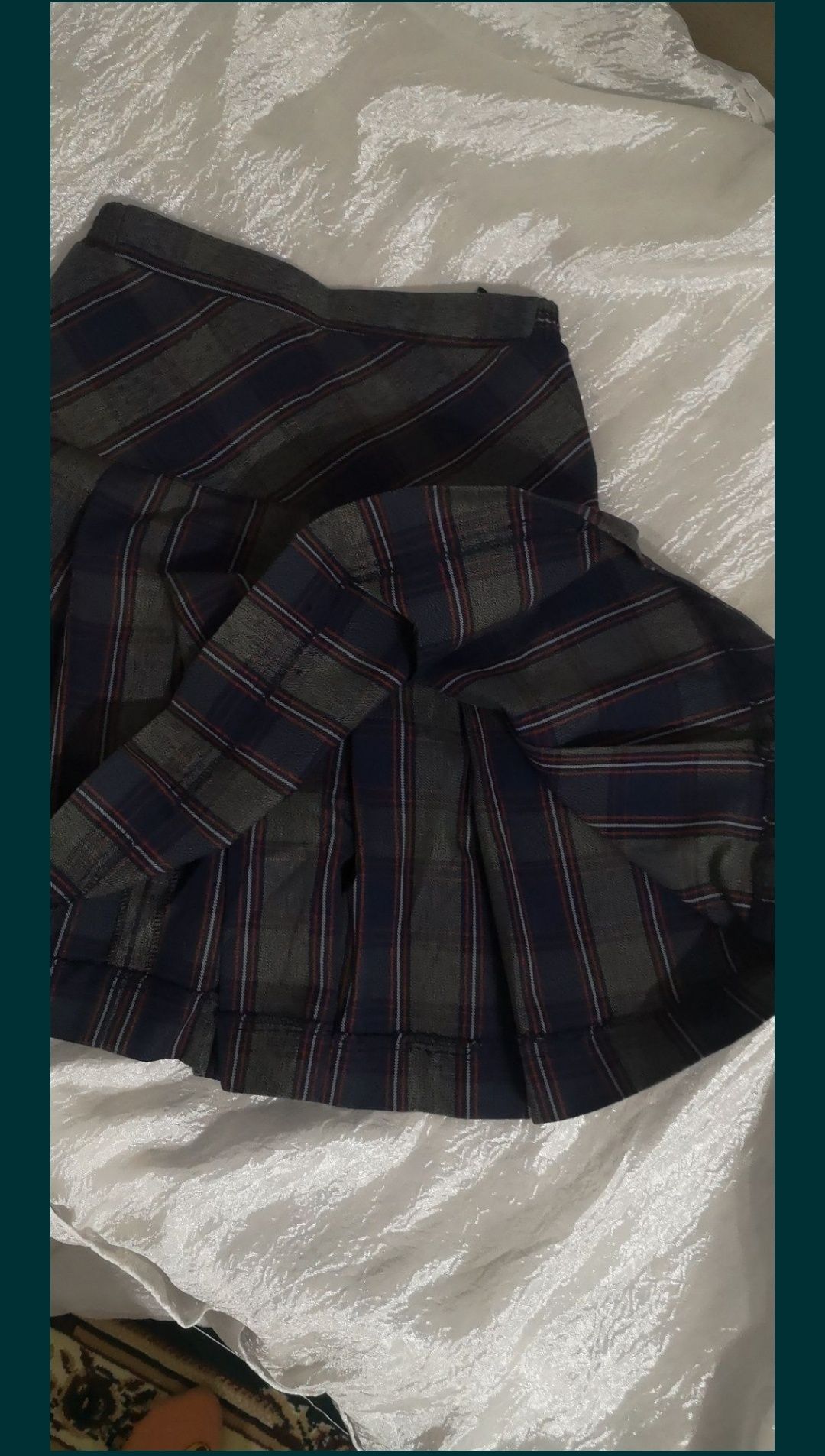 Школьная юбка шотландка для девочки