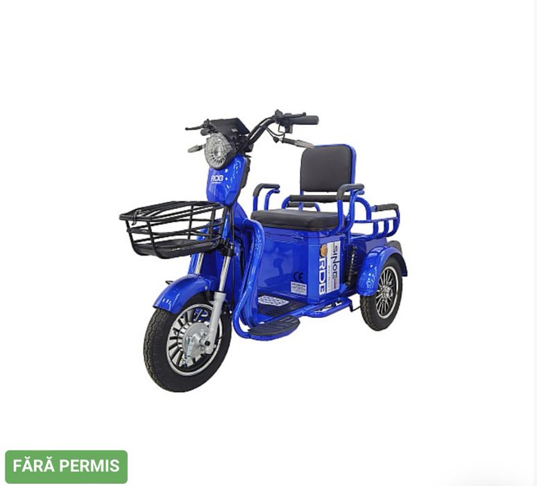 Triciclu Electric RDB SINOE PRO, fără permis, 2000W, 25km/h
