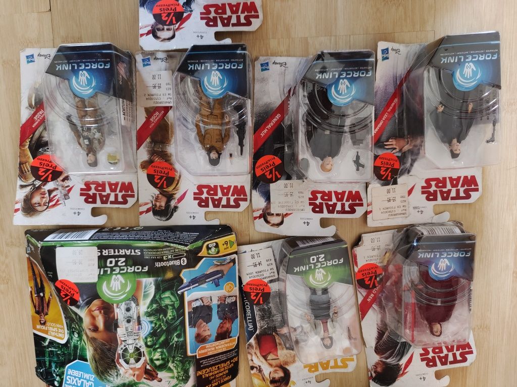 starwars force link/2.0 si figurine han solo, kylo ren, heneral hux