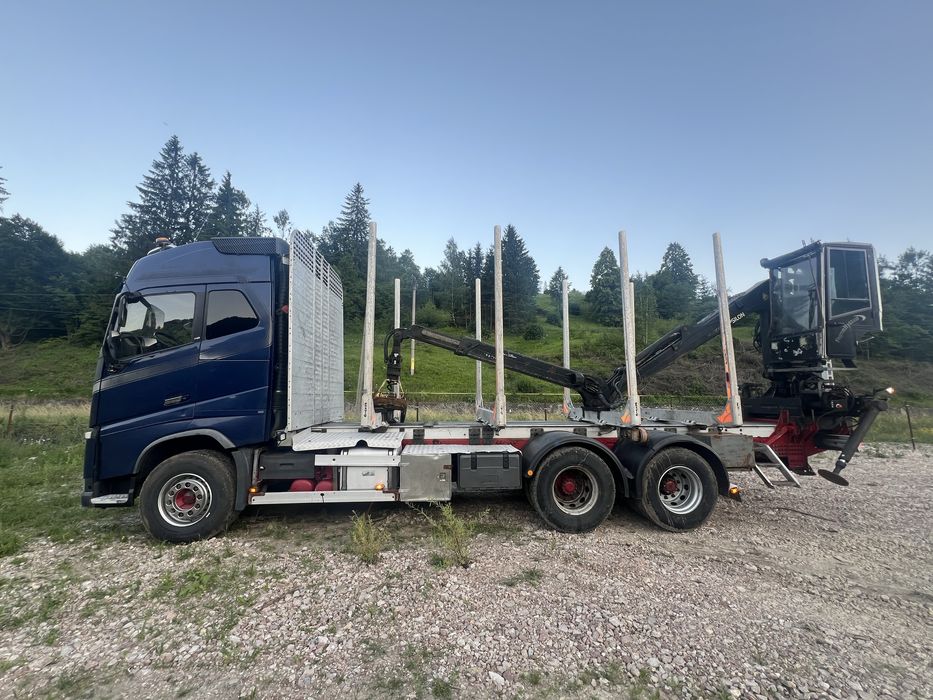 VOLVO FH13 Macara Epsilon M110 transport forestier lemn bustean