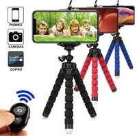 Mini trepied cu telecomanda/Tripod ergonomic cu suport telefon