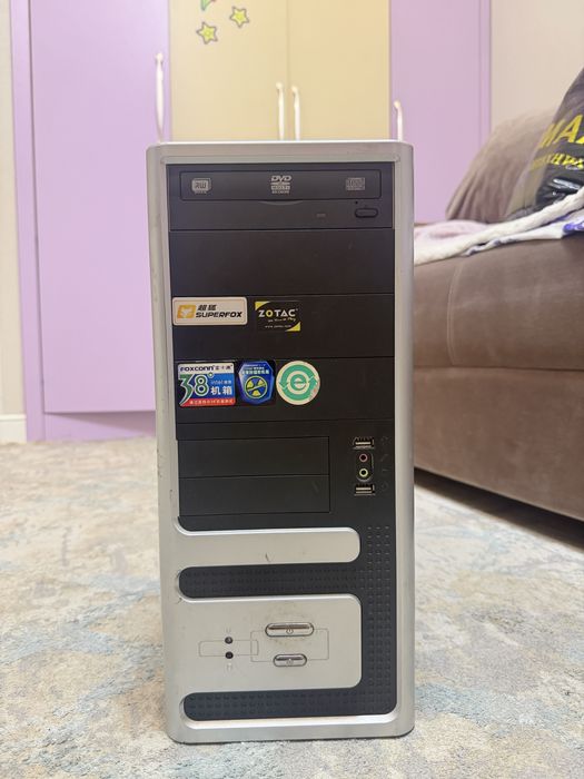 Системный блок в рабочем состоянии