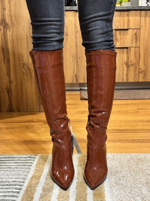 Кафяви ботуши Nine West