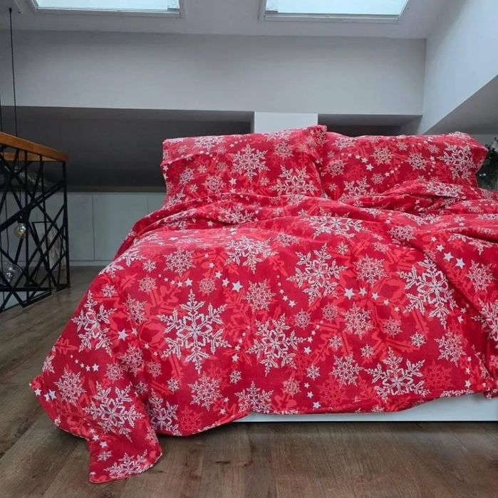 Set lenjerie de pat & pilotă – lucrate manual