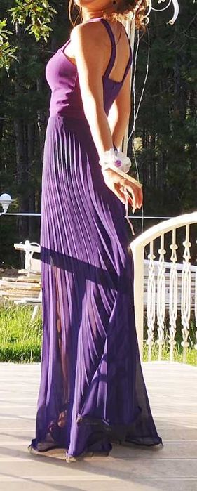 Официална рокля солей в лилаво