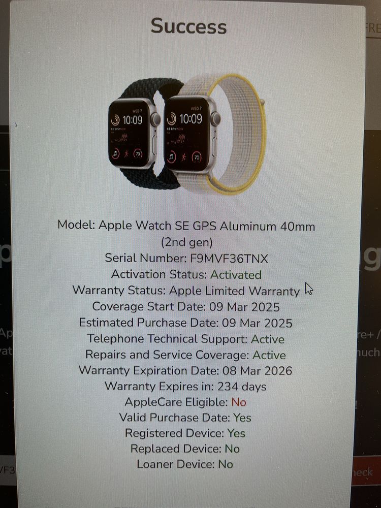 Apple Watch SE GPS 40mm (2nd gen)