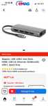 Adaptor, LMP, USB-C mini Dock, HDMI, USB 3.0 Ethernet SD/MicroSD USB-C