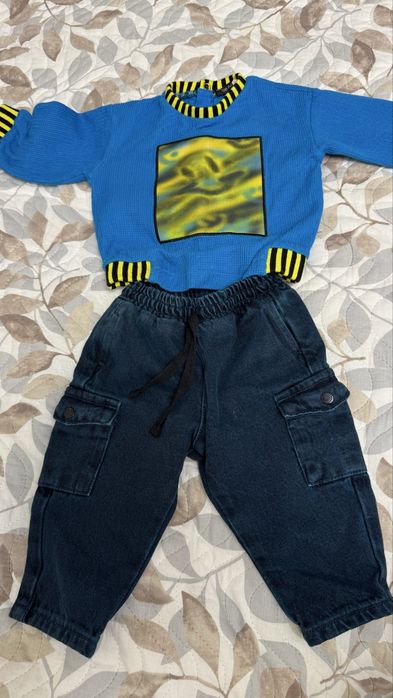 Джинсы и кофточка на мальчика