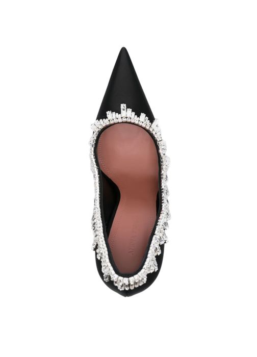 New Season Amina Muaddi 105mm crystal-embellished pumps