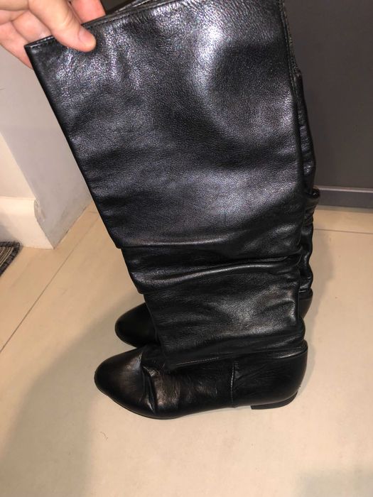 Cizme Zara piele naturala, stare f. buna, mar. 38