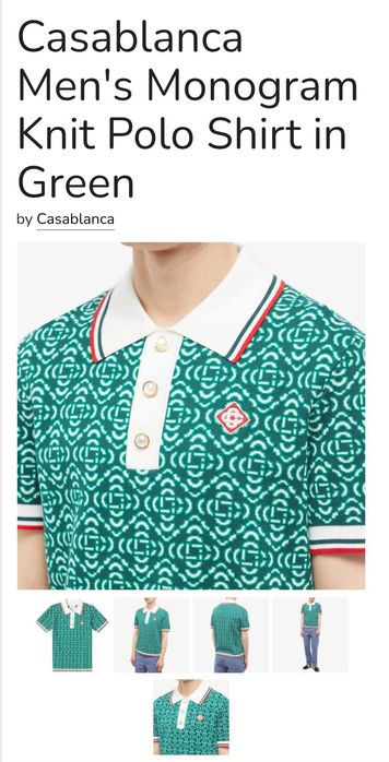 Поло тениска на тенис бранда - Casablanca Polo shirt, XL размер,  НОВО