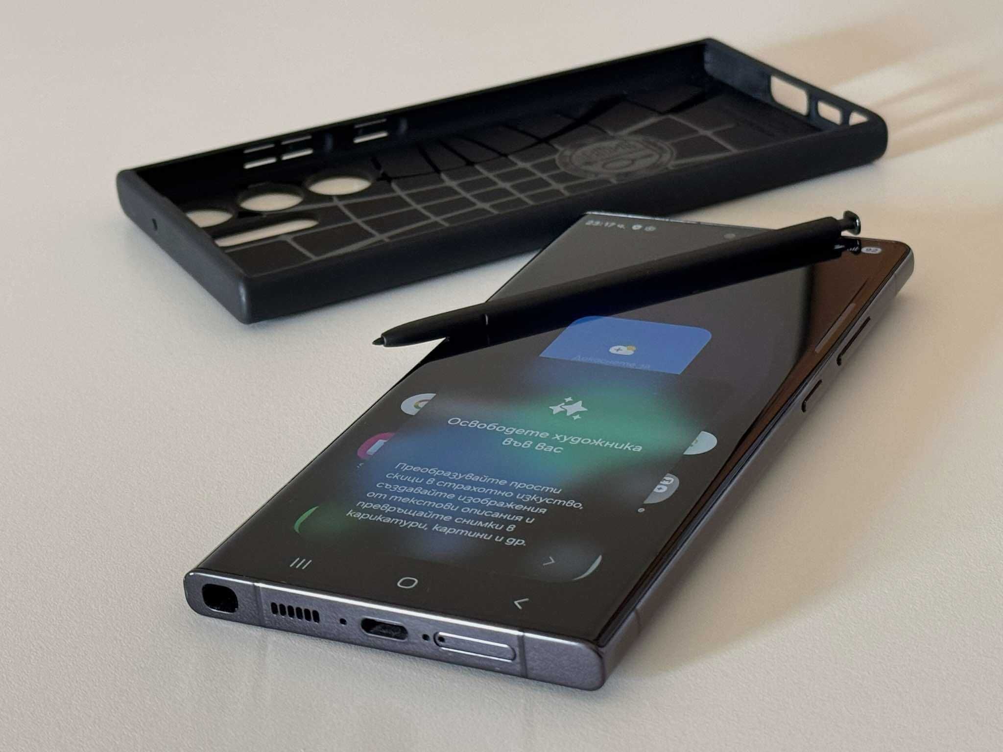 Бартер! Като НОВ! Samsung Galaxy S23 Ultra Phantom Black (Черен)