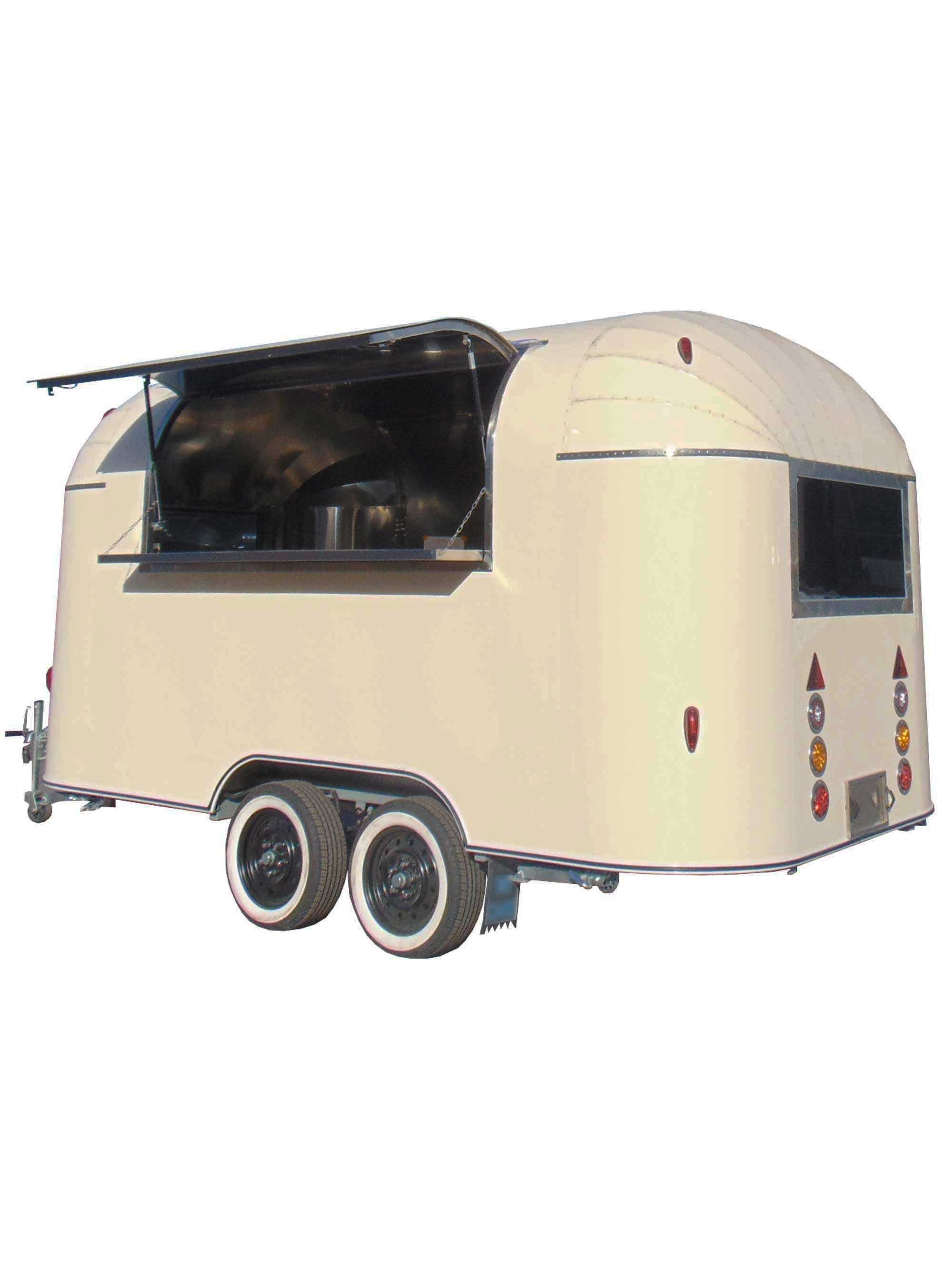 Rulota culoare crem  AIRSTREAM Food -Truck